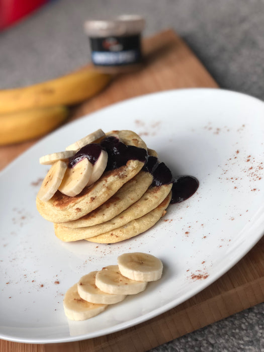 Easy fluffy Winter spiced no sugar pancakes